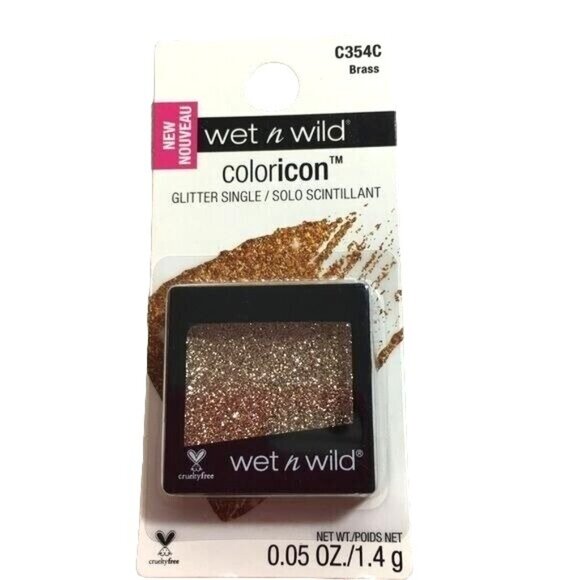 Wet n Wild Eyeshadow Coloricon Glitter 0.05 oz Brass C354C New - Picture 1 of 2